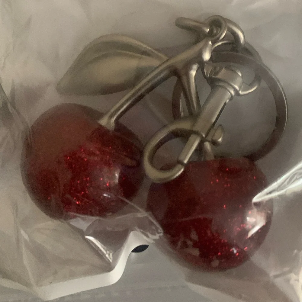Cherry Keychain with Black and Red luxury Design 717